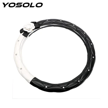 YOSOLO 1PC Car-covers DIY Style Durable Camellia Anti-Slip Interior Accessories Car Steering Wheel Cover Auto Decoration
YOSOLO 1PC Car-covers DIY Style Durable Camellia Anti-Slip Interior Accessories Car Steering Wheel Cover Auto Decoration