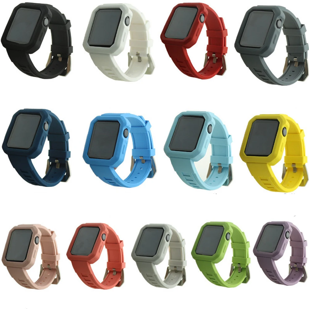 Band with Case for Apple Watch Shock-proof and Shatter-resistant Protective Case with Silicone Sport iWatch Band for Apple Watch
Band with Case for Apple Watch Shock-proof and Shatter-resistant Protective Case with Silicone Sport iWatch Band for Apple Watch