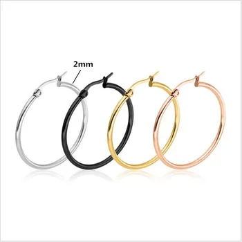 Shi01 316 L Stainless Steel Big Size Round Shape Hoop Earrings Vacuum Plating No Easy Fade Allergy Free Many Size Color
Shi01 316 L Stainless Steel Big Size Round Shape Hoop Earrings Vacuum Plating No Easy Fade Allergy Free Many Size Color