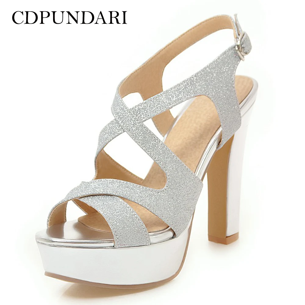 CDPUNDARI Gold Silver Super High heel Sandals women Platform Sandals Ladies summer shoes woman Black white
CDPUNDARI Gold Silver Super High heel Sandals women Platform Sandals Ladies summer shoes woman Black white