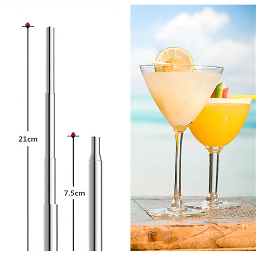 1pcs Creative stainless steel straw retractable cocktail stainless steel straws portable straws
1pcs Creative stainless steel straw retractable cocktail stainless steel straws portable straws
