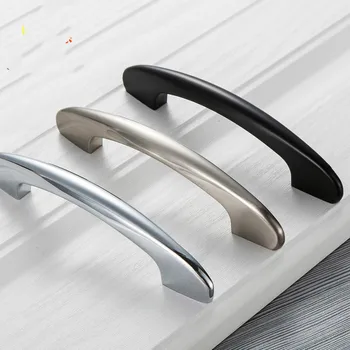 Black Curved Modern Kitchen Handles Simple Drawer Knobs Furniture Pulls Cabinet Cupboard Handles Furniture Handle Hardware 128MM
Black Curved Modern Kitchen Handles Simple Drawer Knobs Furniture Pulls Cabinet Cupboard Handles Furniture Handle Hardware 128MM