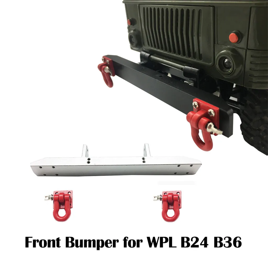 Upgrade Metal Front Bumper Guard With Hooks for WPL 1/16 B24 B36 RC Truck Car High Quality RC Car Parts toys for children
Upgrade Metal Front Bumper Guard With Hooks for WPL 1/16 B24 B36 RC Truck Car High Quality RC Car Parts toys for children