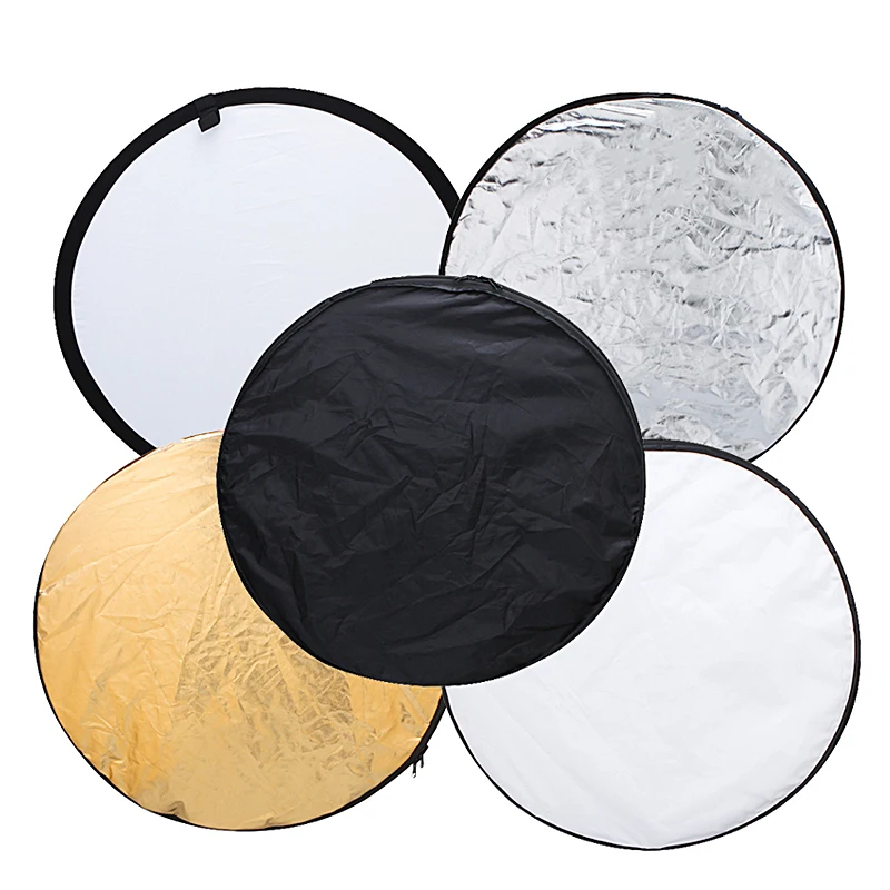 24" 5 In 1 Portable Collapsible Light Round PhotographyAccessories Reflector For Studio Multi Photo Disc High Quality
24" 5 In 1 Portable Collapsible Light Round PhotographyAccessories Reflector For Studio Multi Photo Disc High Quality