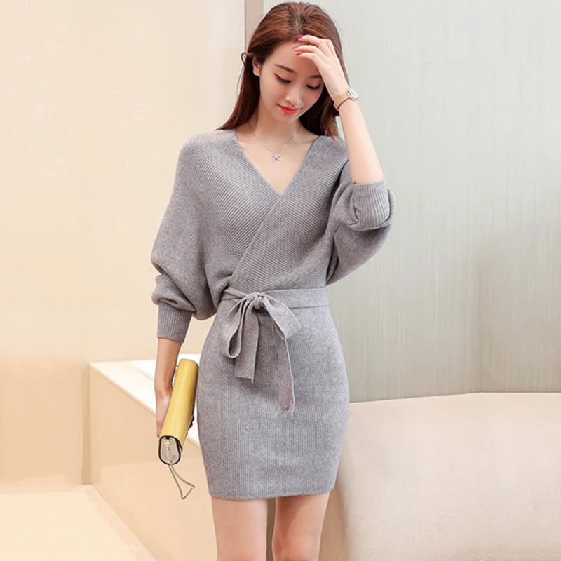 2019 autumn new women's sweater female loose coat female spring and autumn long bat sleeves foreign gas knit skirt tide B65
2019 autumn new women's sweater female loose coat female spring and autumn long bat sleeves foreign gas knit skirt tide B65