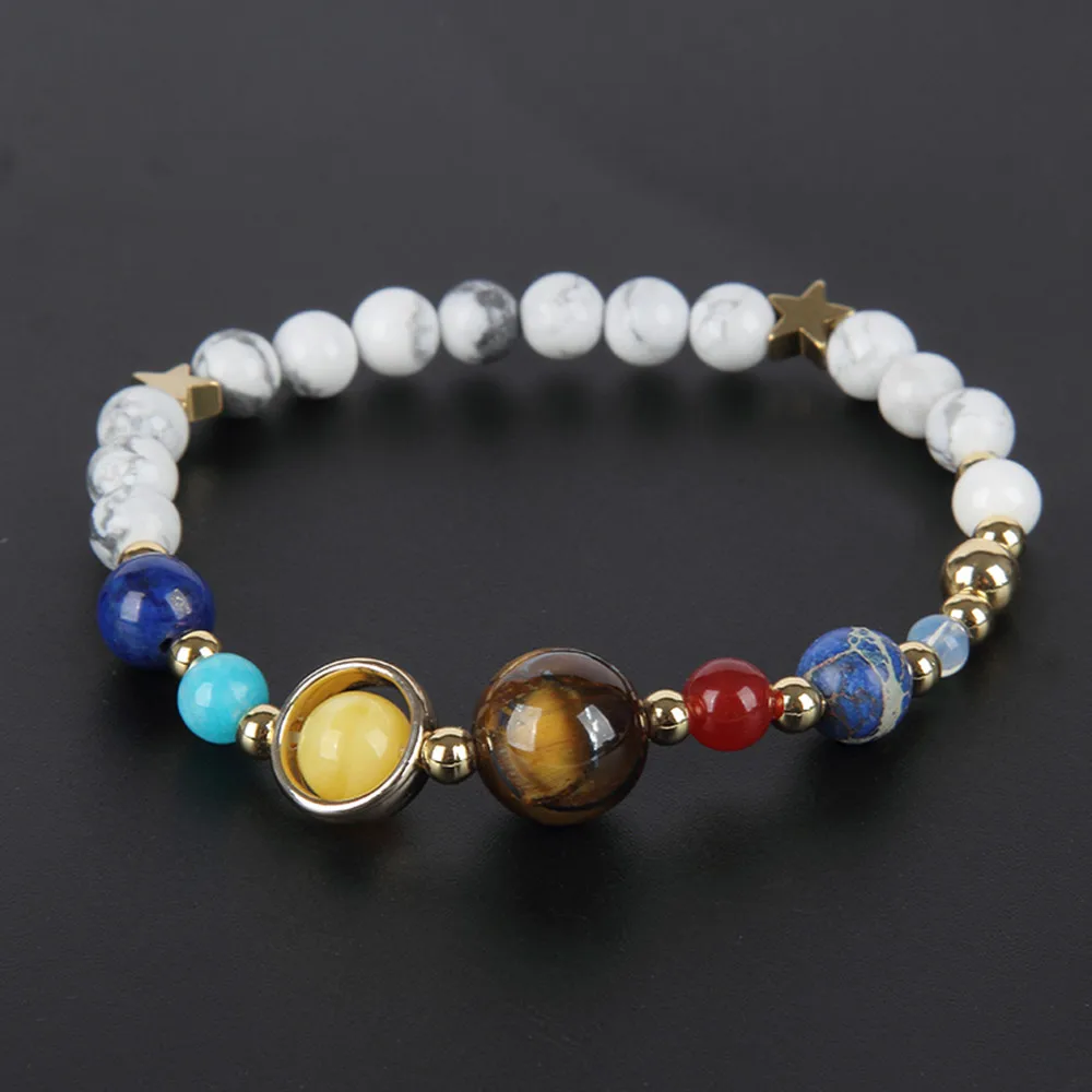 BOEYCJR White marble Universe planets Bangles & Bracelets Fashion Jewelry Galaxy Solar System Bracelet For Women or Men 2019
BOEYCJR White marble Universe planets Bangles & Bracelets Fashion Jewelry Galaxy Solar System Bracelet For Women or Men 2019