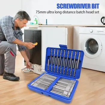 50pcs 75mm Security Screwdriver Bits Extra Long Reach Bit Set Torx Star Hex Spline Slotted Phillips Hand Tools Set
50pcs 75mm Security Screwdriver Bits Extra Long Reach Bit Set Torx Star Hex Spline Slotted Phillips Hand Tools Set