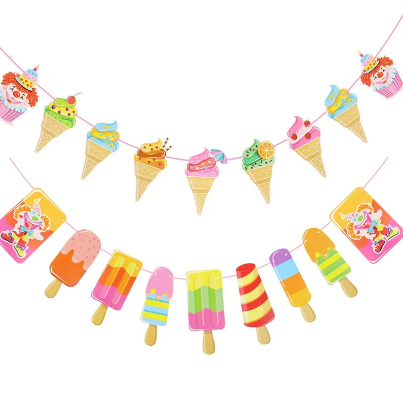 fresh Cool Ice Cream Popsicle Banner Bunting for Tropical Summer Party Bar Ice Pop Garland Kid Birthday Party Decoration
fresh Cool Ice Cream Popsicle Banner Bunting for Tropical Summer Party Bar Ice Pop Garland Kid Birthday Party Decoration