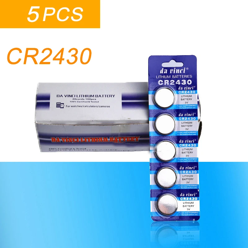 YCDC Hot sale 10pcs 3V lithium battery cells CR2430 button battery DL2430 BR2430 ECR2430 KL2430 EE6229
YCDC Hot sale 10pcs 3V lithium battery cells CR2430 button battery DL2430 BR2430 ECR2430 KL2430 EE6229