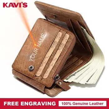 KAVIS New Free Engraving Trifold Genuine Leather Wallet Men Coin Purse Male Cuzdan Portomonee PORTFOLIO Card Holder Crazy Horse
KAVIS New Free Engraving Trifold Genuine Leather Wallet Men Coin Purse Male Cuzdan Portomonee PORTFOLIO Card Holder Crazy Horse
