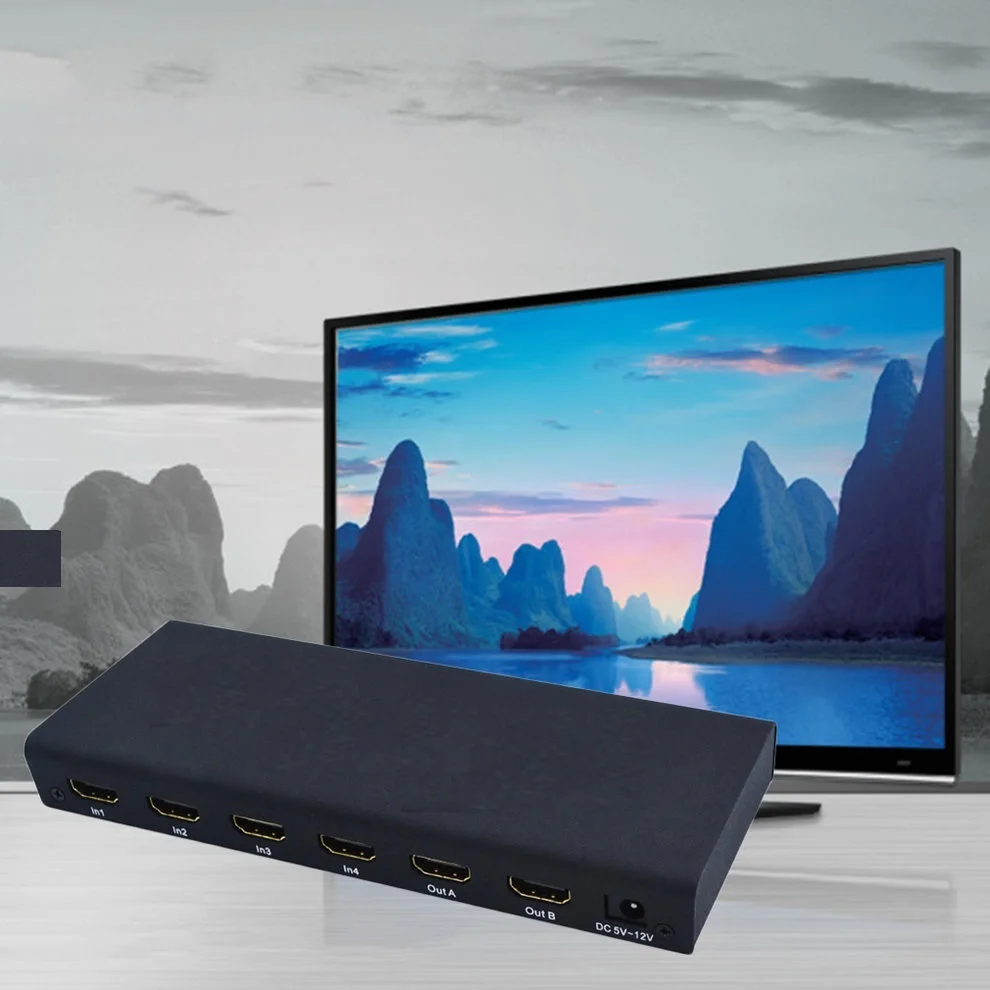 4x2 HDMI Matrix HDMI Switch Switcher HDMI Splitter Support ARC 4Kx2K Splitter
4x2 HDMI Matrix HDMI Switch Switcher HDMI Splitter Support ARC 4Kx2K Splitter