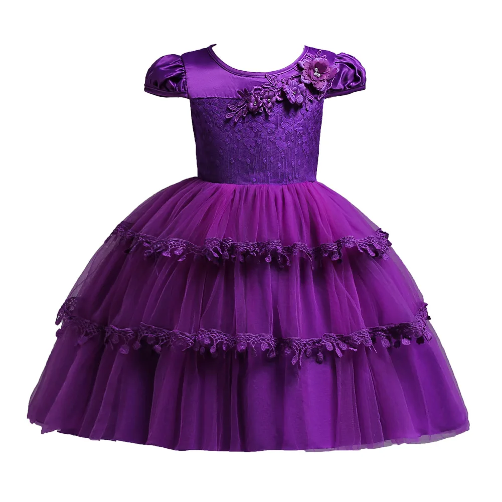 Flower Girls Dress for Girls Kids Clothing Elegent Lace Appliques Girls Dresses for Children Party Custumes 3-10 Years CA705
Flower Girls Dress for Girls Kids Clothing Elegent Lace Appliques Girls Dresses for Children Party Custumes 3-10 Years CA705
