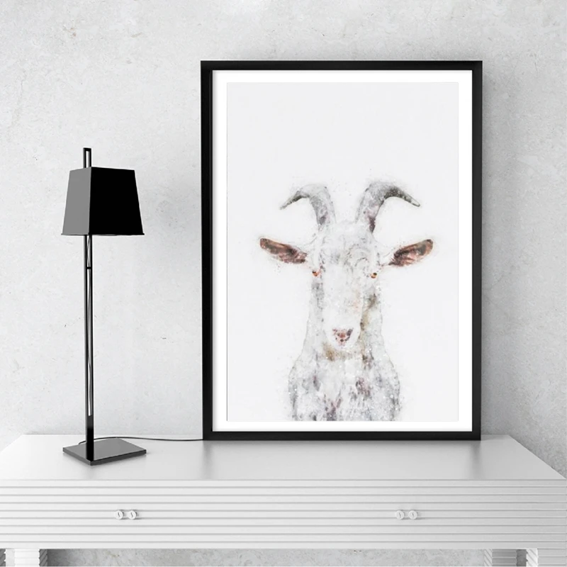 Goat Watercolor Prints Wall Art Picture Farm Animal Vegan Art for Office Decoration Nordic Poster Nursery Home Canvas Painting
Goat Watercolor Prints Wall Art Picture Farm Animal Vegan Art for Office Decoration Nordic Poster Nursery Home Canvas Painting