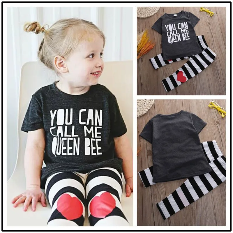 2016 Newest Toddler Kids Baby Girls Children Sets Outfit Clothes O Neck Letter Print T-shirt Tops+Love Heart Long Pants 
2016 Newest Toddler Kids Baby Girls Children Sets Outfit Clothes O Neck Letter Print T-shirt Tops+Love Heart Long Pants