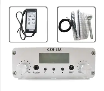 FMUSER CZE-15A15W FM stereo PLL broadcast transmitter radio 87.5-108mhz GP Antenna kit
FMUSER CZE-15A15W FM stereo PLL broadcast transmitter radio 87.5-108mhz GP Antenna kit