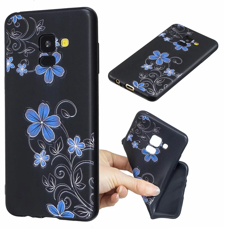Silicon Phone Case For Samsung Galaxy A6 A8 A7 A750 J4 J6 J8 2018 J5 Black Butterfly Cases For Samsung S8 S9 Note9Soft TPU Cover (9)