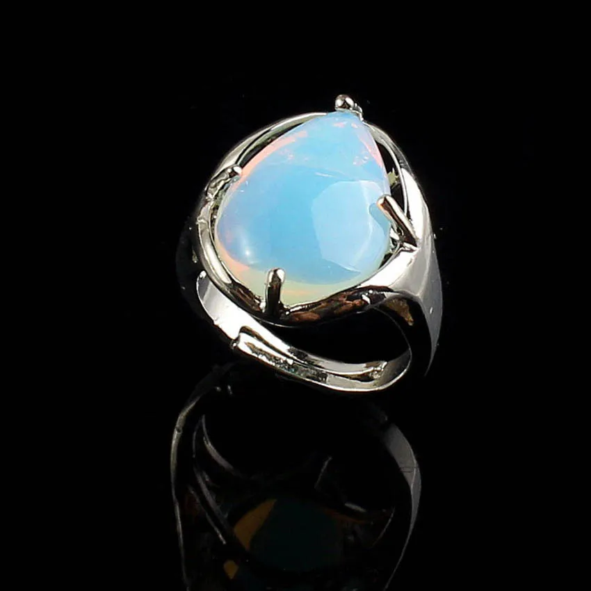 100-Unique 1 Pcs Silver Plated Summer Style Water Drop Shape Opalite Opal Adjustable Finger Ring Fashion Jewelry
100-Unique 1 Pcs Silver Plated Summer Style Water Drop Shape Opalite Opal Adjustable Finger Ring Fashion Jewelry
