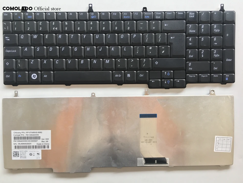 UK English keyboard For Dell Vostro 1700 1710 1720 black laptop keyboard UK Layout
UK English keyboard For Dell Vostro 1700 1710 1720 black laptop keyboard UK Layout