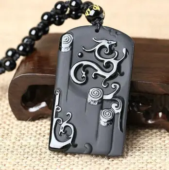 Koraba Fine Jewelry Natural Obsidian Hand Carved Chinese Old Dragon Good Luck Charm Beaded Pendant Free Shipping
Koraba Fine Jewelry Natural Obsidian Hand Carved Chinese Old Dragon Good Luck Charm Beaded Pendant Free Shipping
