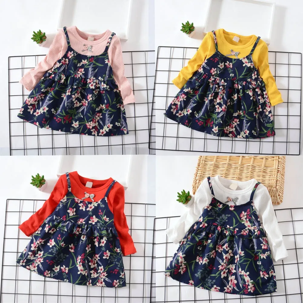 Fashion Casual Daily Toddler Cotton Floral Baby Girls Long Sleeve Floral Flower Print Dress Outfits Clothes
Fashion Casual Daily Toddler Cotton Floral Baby Girls Long Sleeve Floral Flower Print Dress Outfits Clothes
