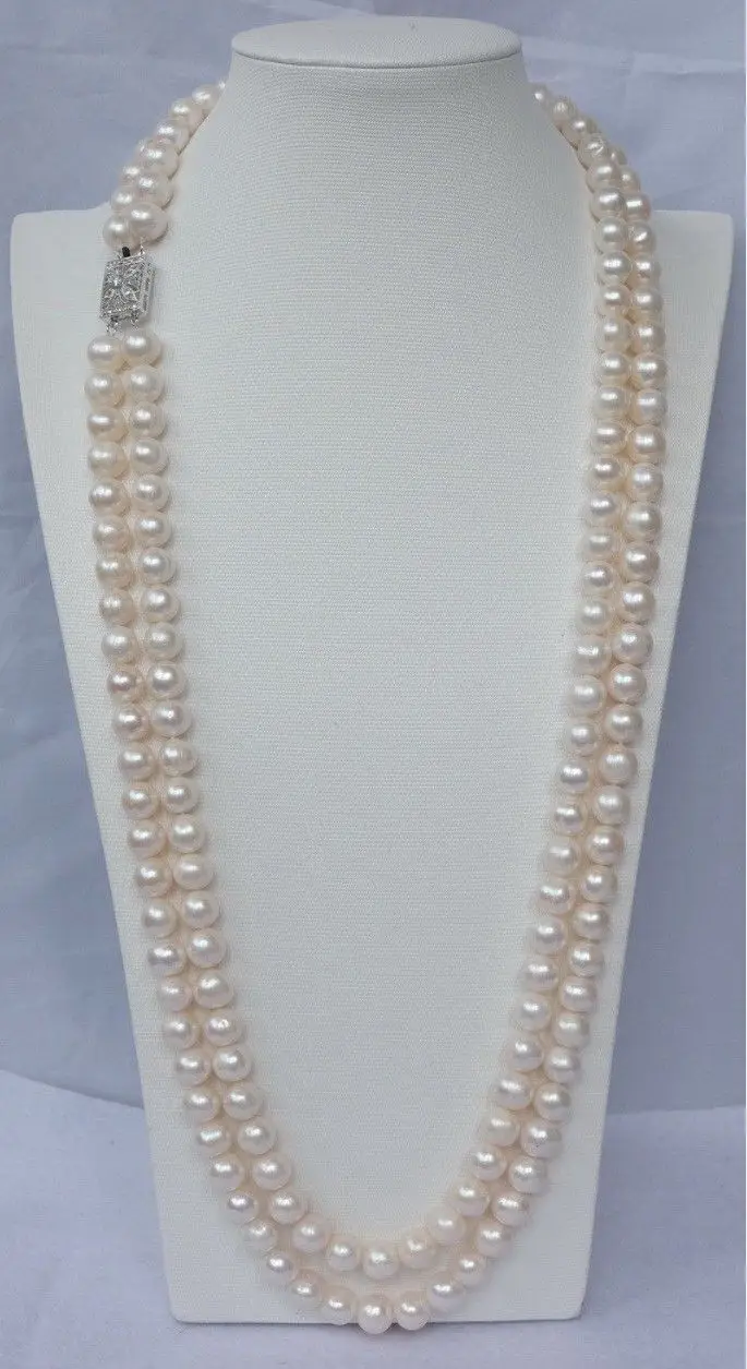 Free Shipping >>>VERL CHARMING 2 ROW 9-10MM WHITE AAA++ SOUTH SEA NATURAL PEARL NECKLACE 24
Free Shipping >>>VERL CHARMING 2 ROW 9-10MM WHITE AAA++ SOUTH SEA NATURAL PEARL NECKLACE 24