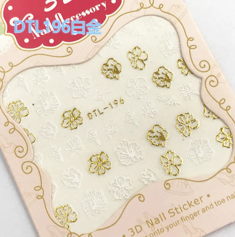 1 Sheet Fashion Nails Art Manicure 3D Gold Decorations Design Back Glue Nail Stickers For Nails Tips Beauty
1 Sheet Fashion Nails Art Manicure 3D Gold Decorations Design Back Glue Nail Stickers For Nails Tips Beauty