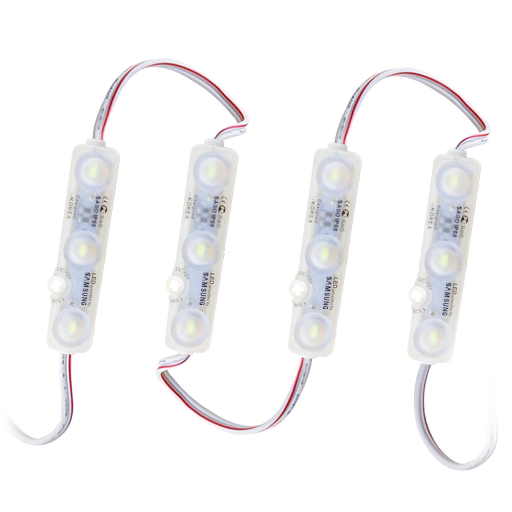 50pcs/Lot LED Module 12V SMD 5730 Advertising Sign Light IP68 Waterproof Bar Led Strip Light LED Banner Backlight 3Leds/pcs JQ
50pcs/Lot LED Module 12V SMD 5730 Advertising Sign Light IP68 Waterproof Bar Led Strip Light LED Banner Backlight 3Leds/pcs JQ