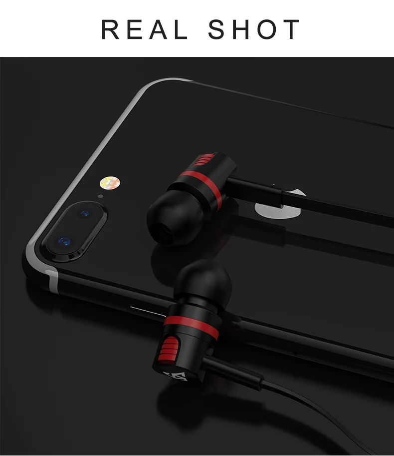 Musttrue Professional Earphone Super Bass Headset with Microphone Stereo Earbuds for Mobile Phone Samsung Xiaomi fone de ouvido Sadoun.com