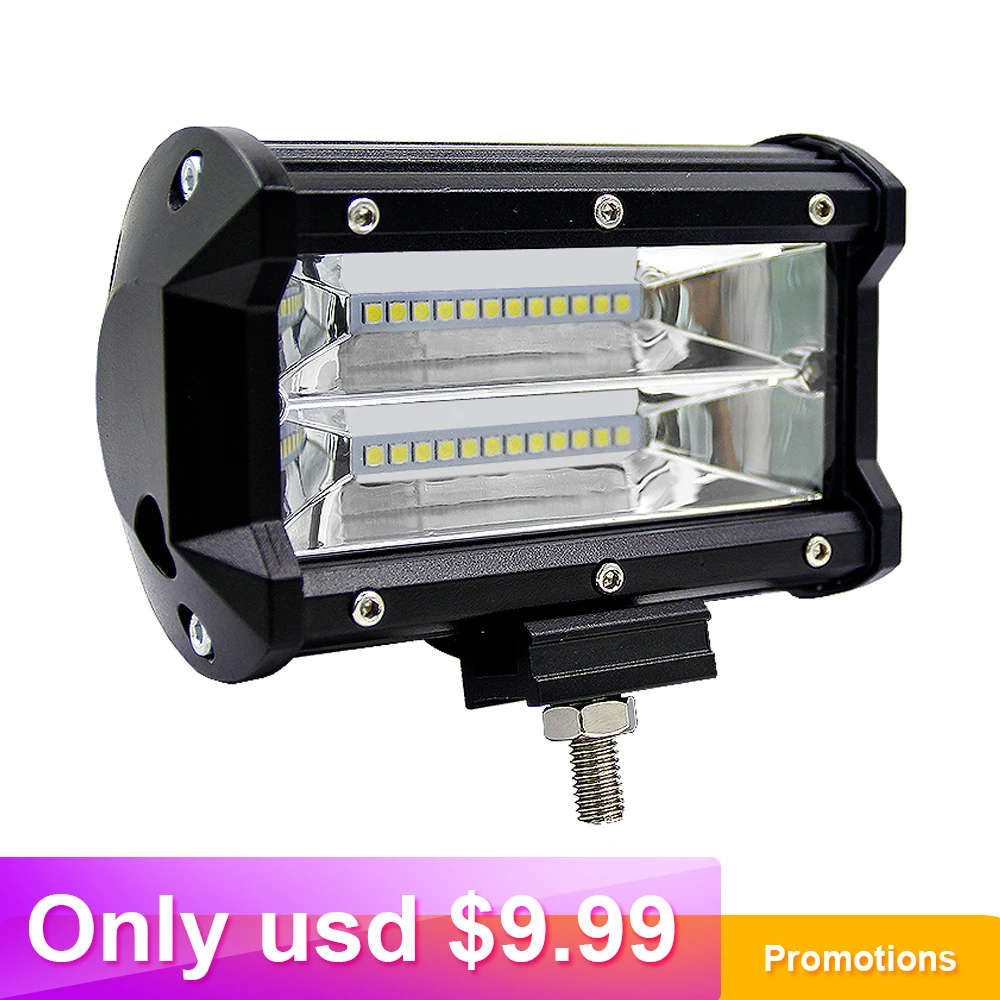 

5 inch Car Accessories LED Work Light Auto 4x4 LED Light Bar 18W 3600LM 6000K 12V 24V For Off Road Truck Tractor Boats Jeep