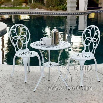 3-piece Copper ring cast aluminum garden furniture dining set outdoor,anti-rust ,chair with table with umbrella hole
3-piece Copper ring cast aluminum garden furniture dining set outdoor,anti-rust ,chair with table with umbrella hole