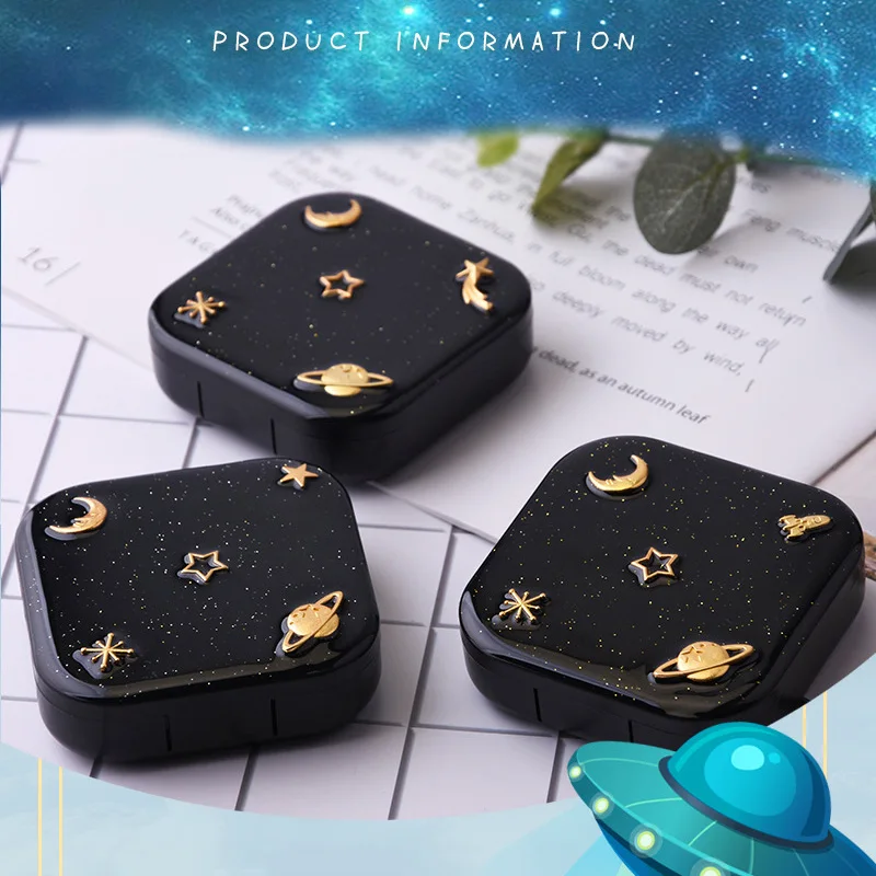 Contact Lens Container Box Moon Star Space Pattern Square Travel Case with Mirror Accessories YF2019
Contact Lens Container Box Moon Star Space Pattern Square Travel Case with Mirror Accessories YF2019