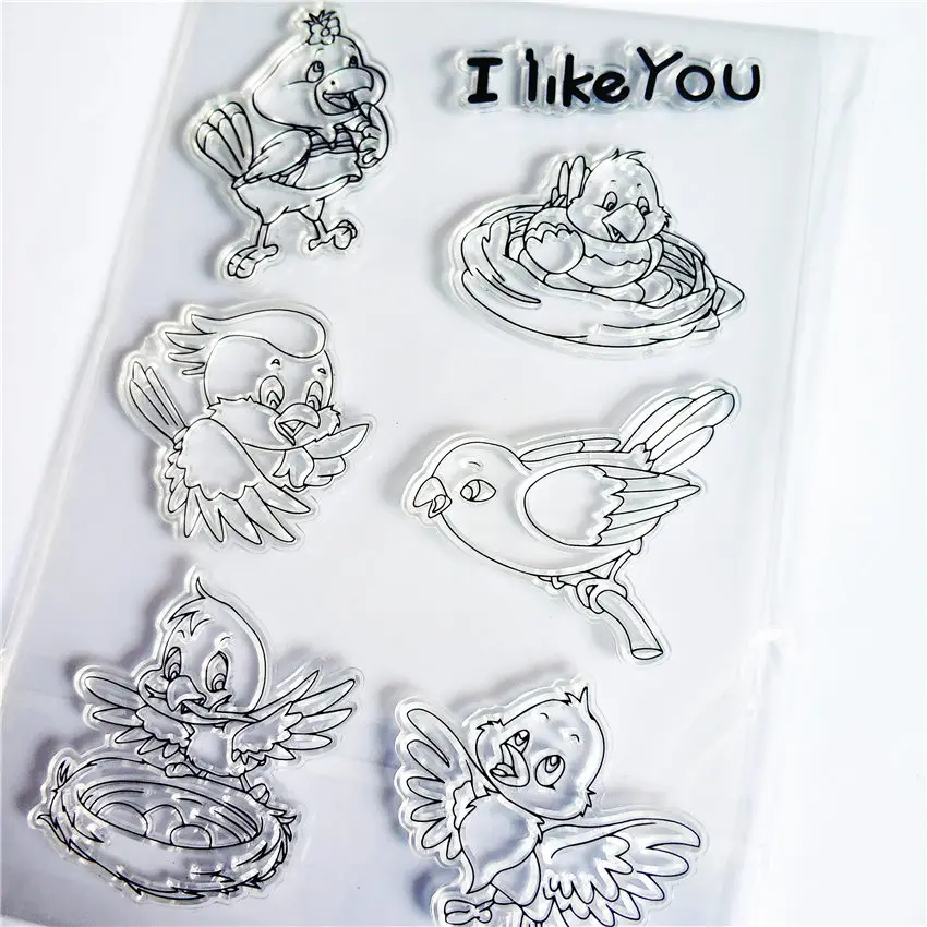 PANFELOU Lovely bird tools Transparent Clear Silicone Stamp/Seal for DIY scrapbooking/photo album Decorative clear stamp sheets
PANFELOU Lovely bird tools Transparent Clear Silicone Stamp/Seal for DIY scrapbooking/photo album Decorative clear stamp sheets
