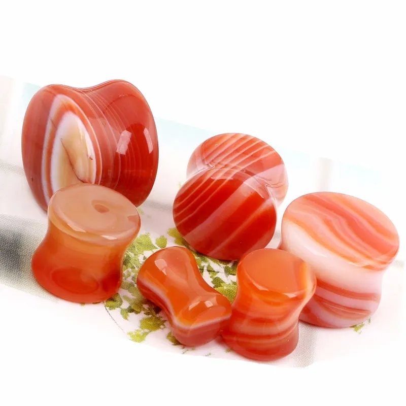 Red Stone Flesh Tunnel Ear Plug Single Flared Ornate Natural Stone Body Piercing Jewelry Ear Expander Gauge 6-20mm
Red Stone Flesh Tunnel Ear Plug Single Flared Ornate Natural Stone Body Piercing Jewelry Ear Expander Gauge 6-20mm