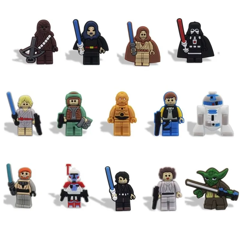 Novelty Super Hero Star Wars Cartoon PVC Shoe Charms Accessories Buckles Fit Bracelets Croc JIBZ Kids Toys Xmas Gifts
Novelty Super Hero Star Wars Cartoon PVC Shoe Charms Accessories Buckles Fit Bracelets Croc JIBZ Kids Toys Xmas Gifts