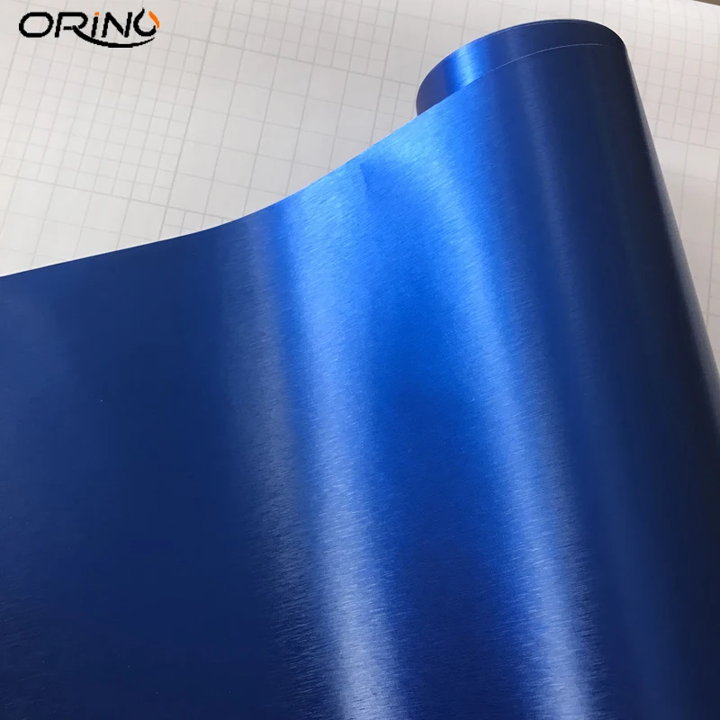 Blue Brushed Metallic Vinyl Film-4