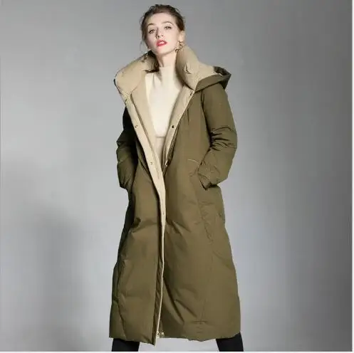 Hooded Down Coat Women Winter Fashion Long Thickening Warm Parka Outwear Female Casual Stand Collar Oversize Down Jacket FR3022
Hooded Down Coat Women Winter Fashion Long Thickening Warm Parka Outwear Female Casual Stand Collar Oversize Down Jacket FR3022