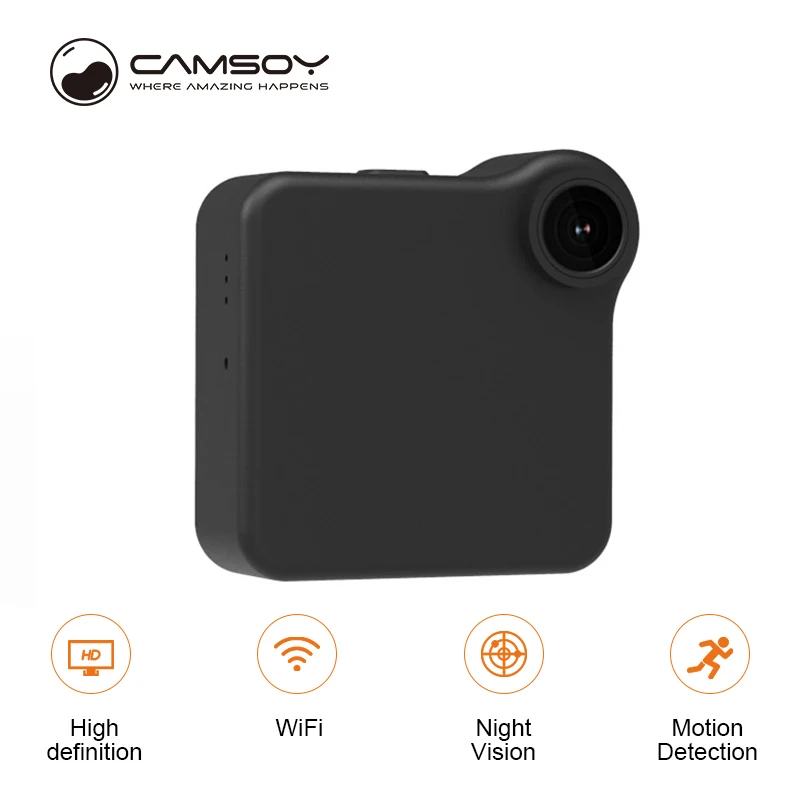 Camsoy C1 Mini camera Wifi Cam HD 720P Camcorder Security Surveillance DV Remote Control Micro Cam Hidden TF card Anti-theft
Camsoy C1 Mini camera Wifi Cam HD 720P Camcorder Security Surveillance DV Remote Control Micro Cam Hidden TF card Anti-theft
