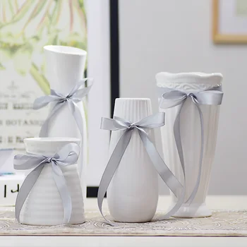White vase Ceramic flower vase home decor desktop flower pots with silk wedding flower vases party decor
White vase Ceramic flower vase home decor desktop flower pots with silk wedding flower vases party decor