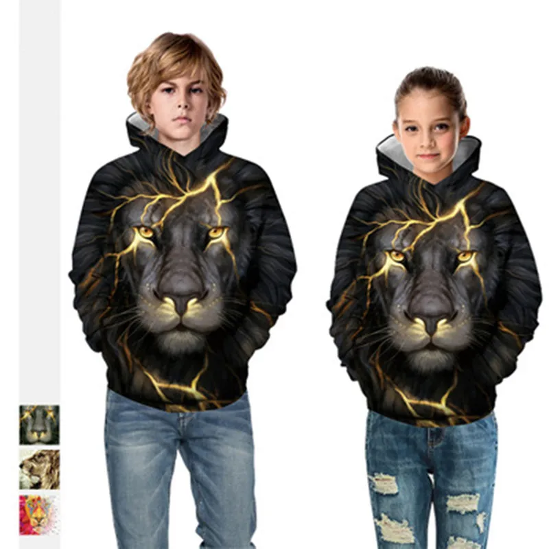 2019 Spring children's print lion head hooded sweater boys jacket girls hoody clothes girls long sleeve sports baseball uniform
2019 Spring children's print lion head hooded sweater boys jacket girls hoody clothes girls long sleeve sports baseball uniform