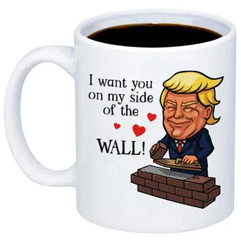 Funny Trump Mugs - I Want You On My Side Of The Wall Coffee Mug - 11oz Cup For Husband, Boyfriend, Girlfriend, Wife, Best Friend
Funny Trump Mugs - I Want You On My Side Of The Wall Coffee Mug - 11oz Cup For Husband, Boyfriend, Girlfriend, Wife, Best Friend