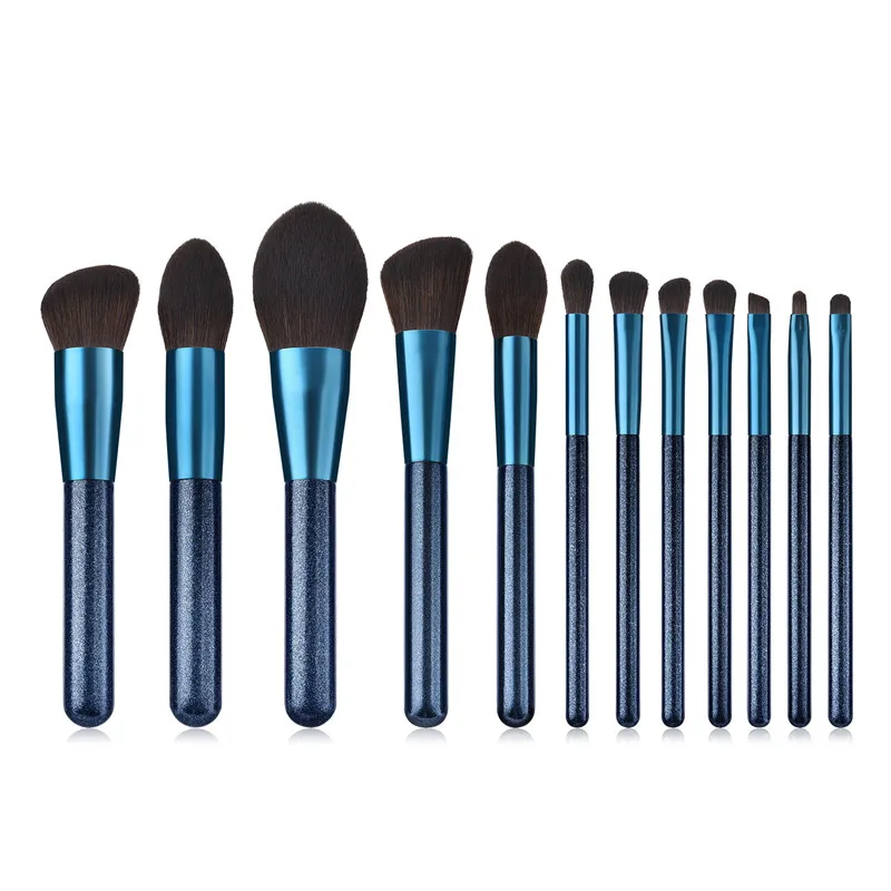 12Pcs Makeup brushes Set Blue Cosmetic Tools Powder Foundation Blending Eyebrow Brush Facial Make Up brush kit T12062
12Pcs Makeup brushes Set Blue Cosmetic Tools Powder Foundation Blending Eyebrow Brush Facial Make Up brush kit T12062