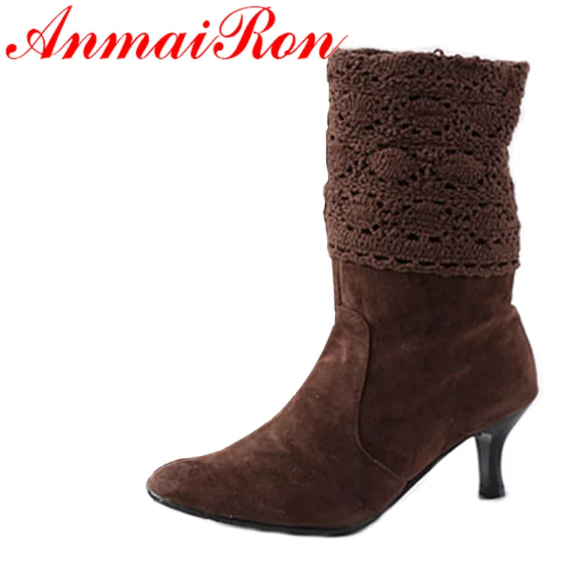 ANMAIRON New Fashion Style Sexy Hollow Brown Boots Women's Boots Black Pointed Shoes Large Size 34-43 Free Shipping 
ANMAIRON New Fashion Style Sexy Hollow Brown Boots Women's Boots Black Pointed Shoes Large Size 34-43 Free Shipping