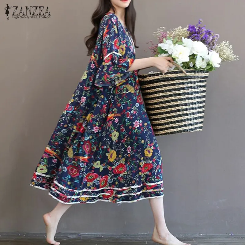 Printed Vintage Maxi Dress 2019 Summer YOINS Sexy O Neck Long Bohemian Dresses Casual Loose Beach Party Vestidos Plus Size Robe
Printed Vintage Maxi Dress 2019 Summer YOINS Sexy O Neck Long Bohemian Dresses Casual Loose Beach Party Vestidos Plus Size Robe