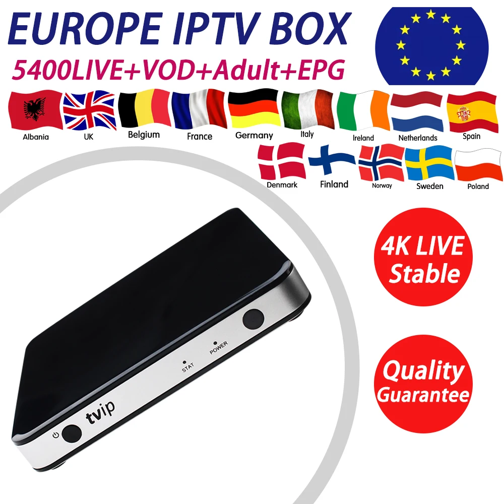 TVIP 605 tv box with android Linux OS+1 year Europe UK Albania Germany Turkish xxx iptv 5400 live +iptv m3u mag smart tv free
TVIP 605 tv box with android Linux OS+1 year Europe UK Albania Germany Turkish xxx iptv 5400 live +iptv m3u mag smart tv free
