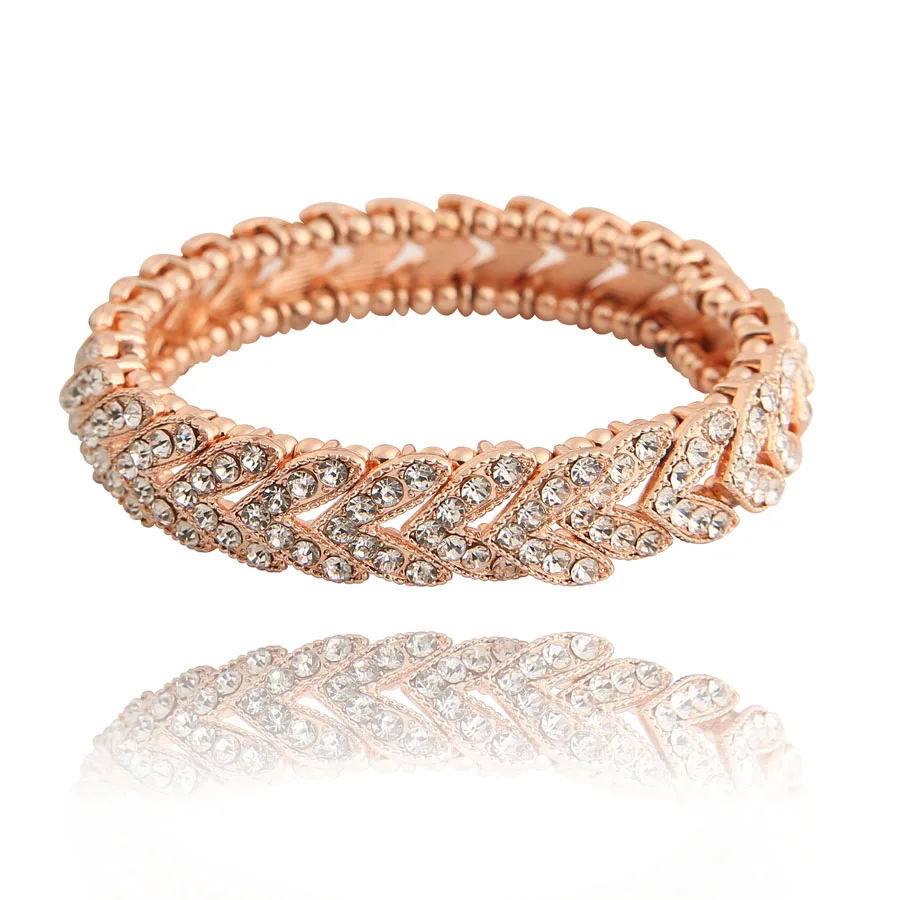 New Style Rose Gold Color Alloy Bracelet Female Holiday Gift Heart Shaped Crystal Bracelets Fashion Jewelry Gifts For Women
New Style Rose Gold Color Alloy Bracelet Female Holiday Gift Heart Shaped Crystal Bracelets Fashion Jewelry Gifts For Women