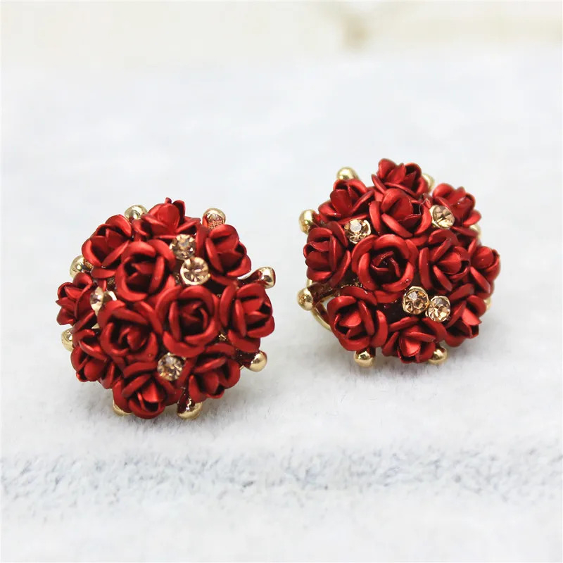 2019 new design fashion brand jewelry rose flower Summer style stud earring gold Happy marriage earring for women gift
2019 new design fashion brand jewelry rose flower Summer style stud earring gold Happy marriage earring for women gift