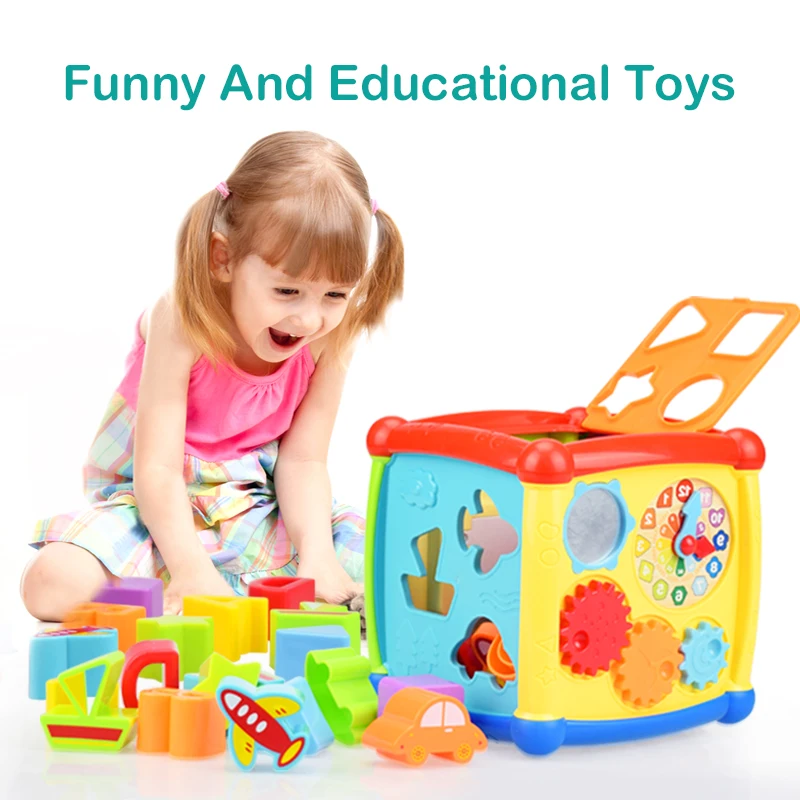 Huanger Multifunctional Musical Toys Baby Box Music Electronic Children Toys Gear Clock Geometric Blocks Sorting Educational Toy
Huanger Multifunctional Musical Toys Baby Box Music Electronic Children Toys Gear Clock Geometric Blocks Sorting Educational Toy