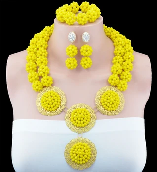 Yewllow Chunky Handmade Jewelry Sets African Beaded Jewelry Sets For Women Nigerican Wedding Jewelry Set 2016 New
Yewllow Chunky Handmade Jewelry Sets African Beaded Jewelry Sets For Women Nigerican Wedding Jewelry Set 2016 New