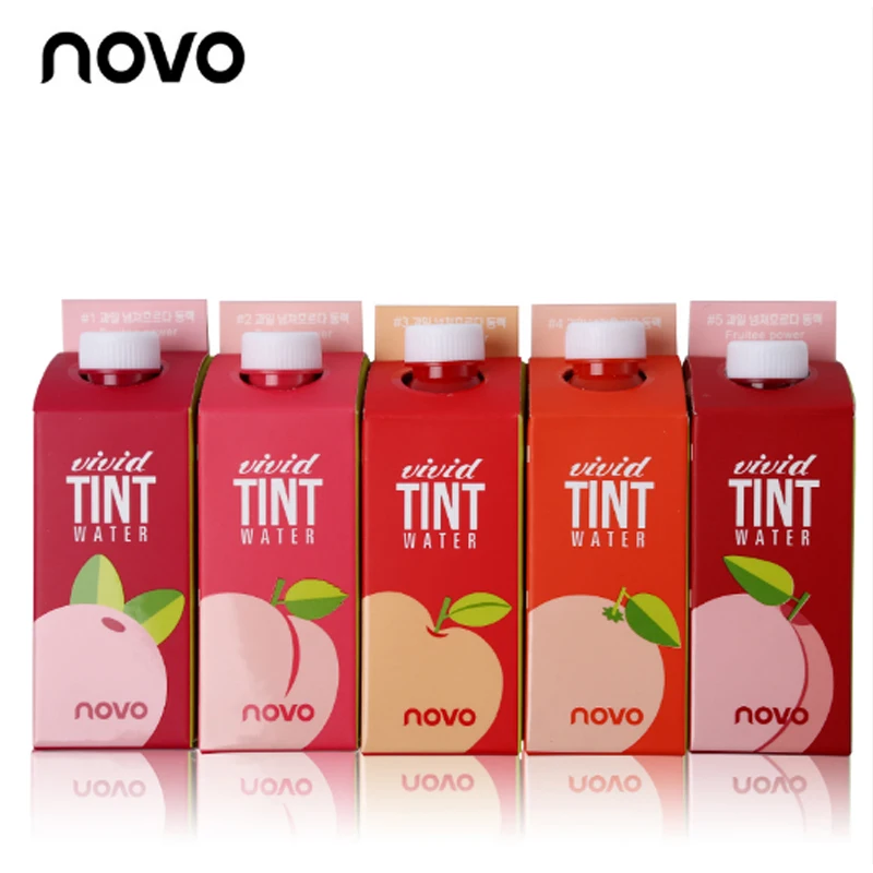 NOVO Brand Beverage packaging Lip glaze Lasting moisture moist Dye liquid lip Five colors Lasting non-decolorization waterproof
NOVO Brand Beverage packaging Lip glaze Lasting moisture moist Dye liquid lip Five colors Lasting non-decolorization waterproof