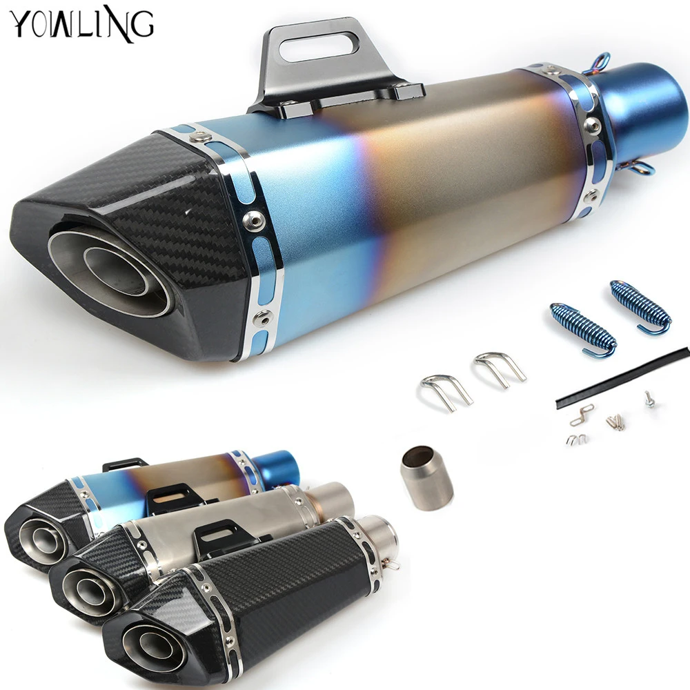 Фото Motorcycle Real carbon fiber exhaust Exhaust Muffler pipe For Honda CBR650F CB650F 2014 2015 CBR 600 F2 F3 F4 CB600 Hornet | Автомобили и